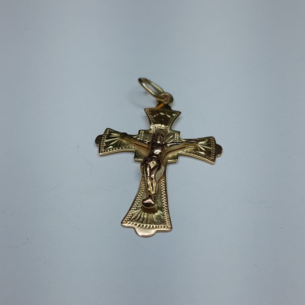 CRUCIFIJO ORO 10 K 1.9 GRMS (SEMINUEVO)