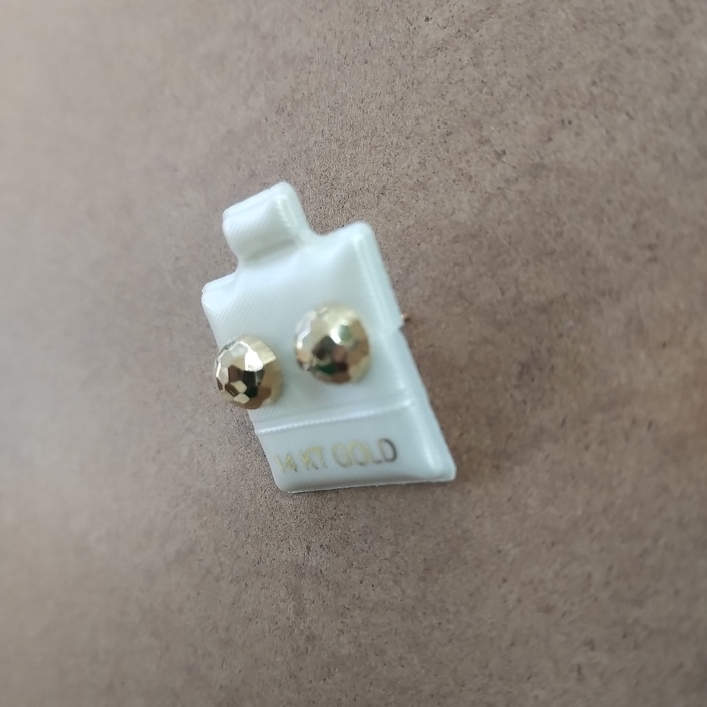 BROQUELES ORO 14K 1.2 (NUEVO)
