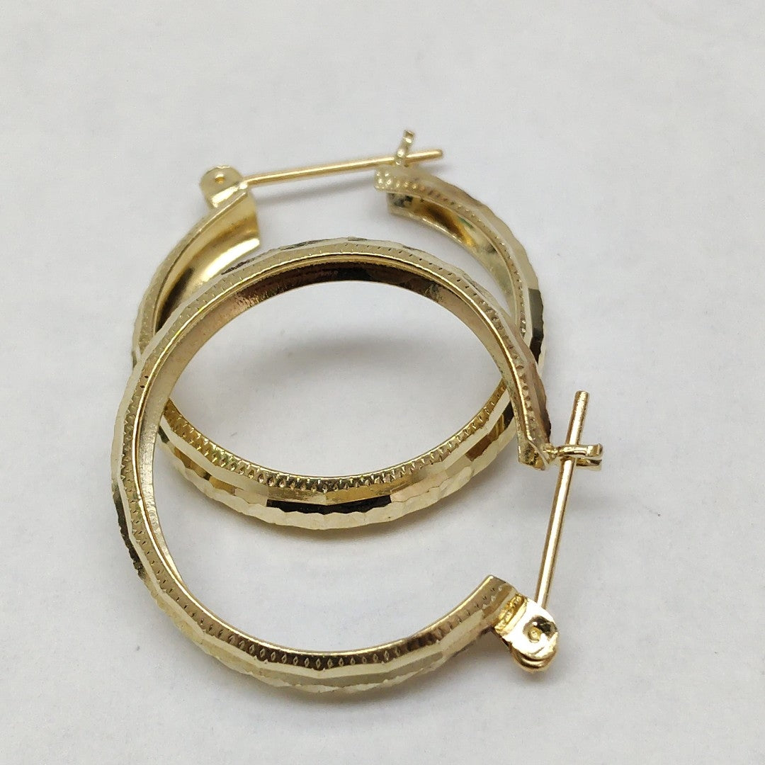 ARRACADAS PAR ORO 14 K 3.2 GRMS (SEMINUEVO)