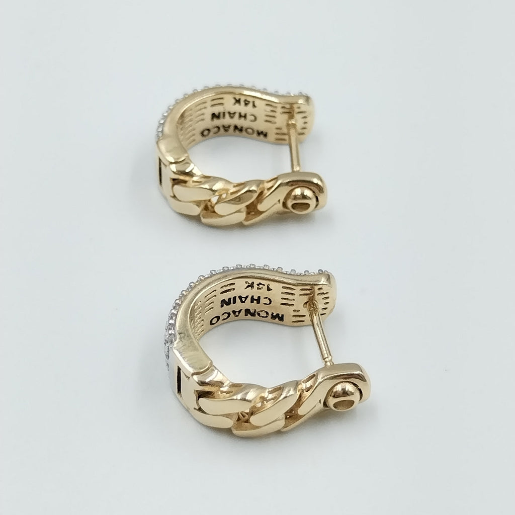 BROQUELES ORO 14K 4.9 (NUEVO)