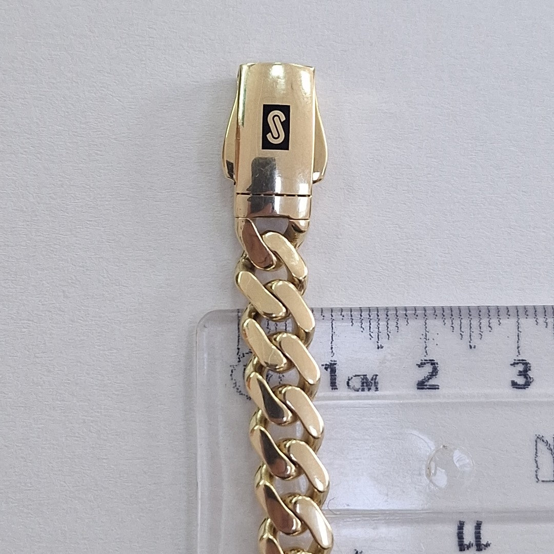 PULSERA CABALLERO MONACO ORO 14K 11.4 (NUEVO)