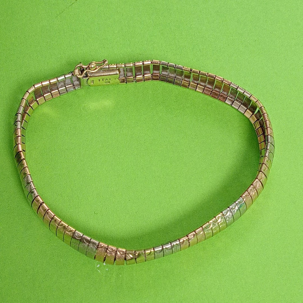 PULSERA ORO, ORO COMBINADO 10 K 16.8 GRMS (SEMINUEVO)