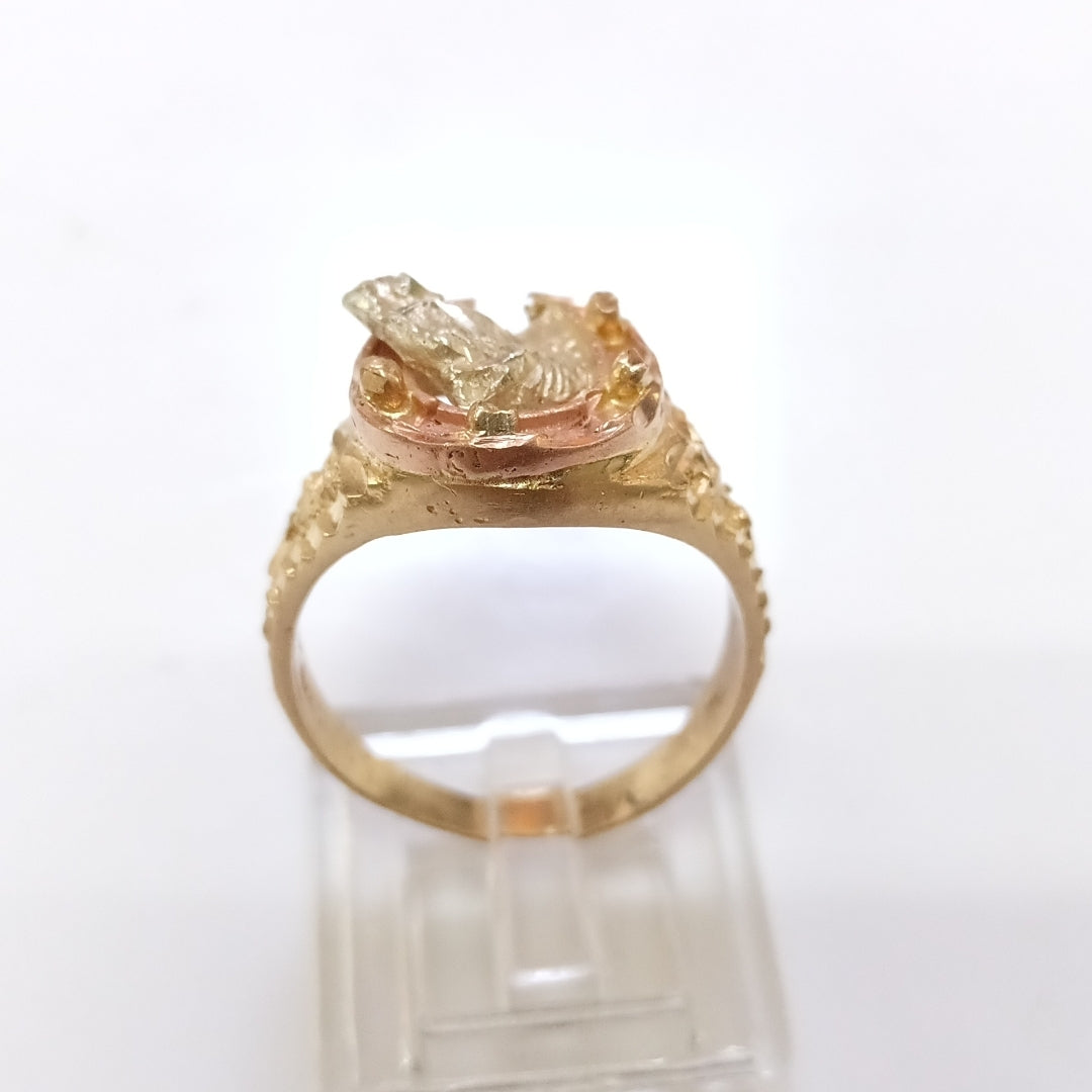 ANILLO ORO COMBINADO 8 K 7.7 GRMS (SEMINUEVO)