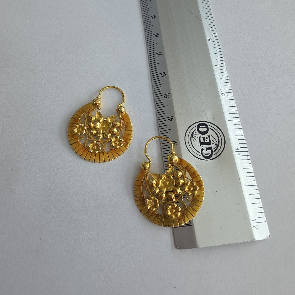 ARRACADAS PAR ORO 14 K 5,80 GRMS (SEMINUEVO)