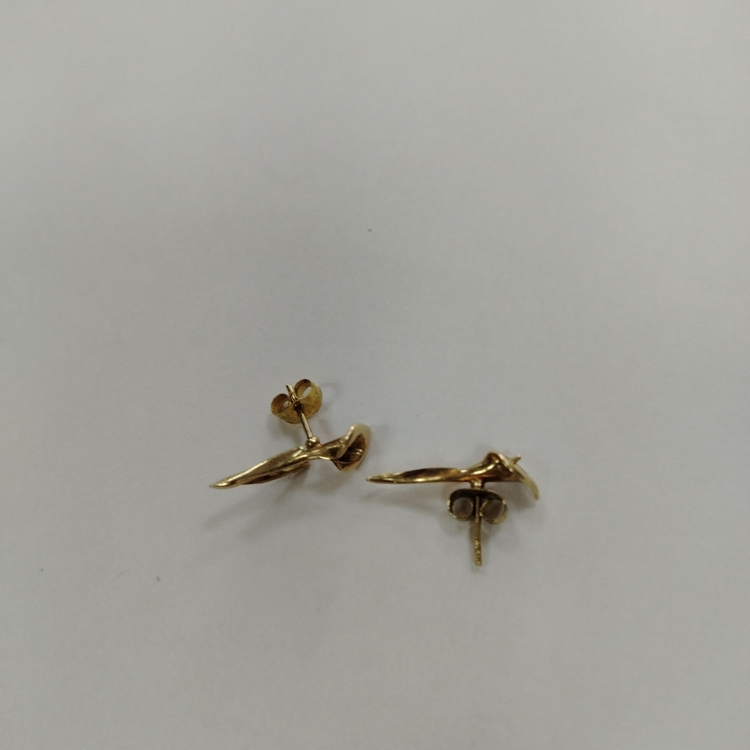 BROQUELES PAR ORO 14 K 2,10 GRMS (SEMINUEVO)