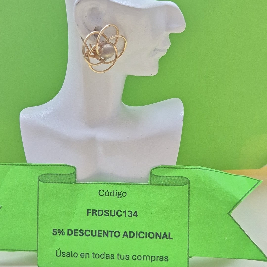 ARETES PAR ORO 10 K 4.1 GRMS (SEMINUEVO)