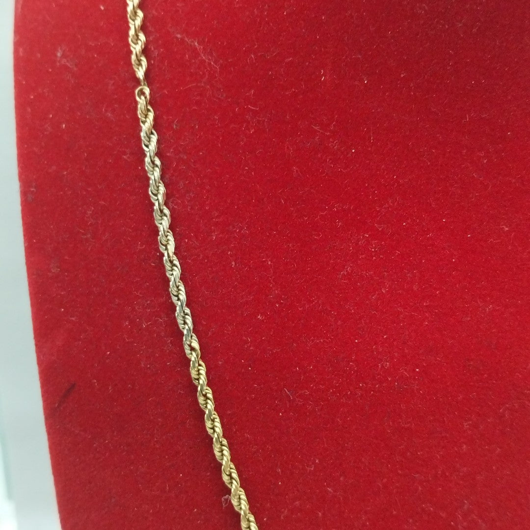 CADENA ORO, ORO COMBINADO 14 K 5.8 GRMS (SEMINUEVO)