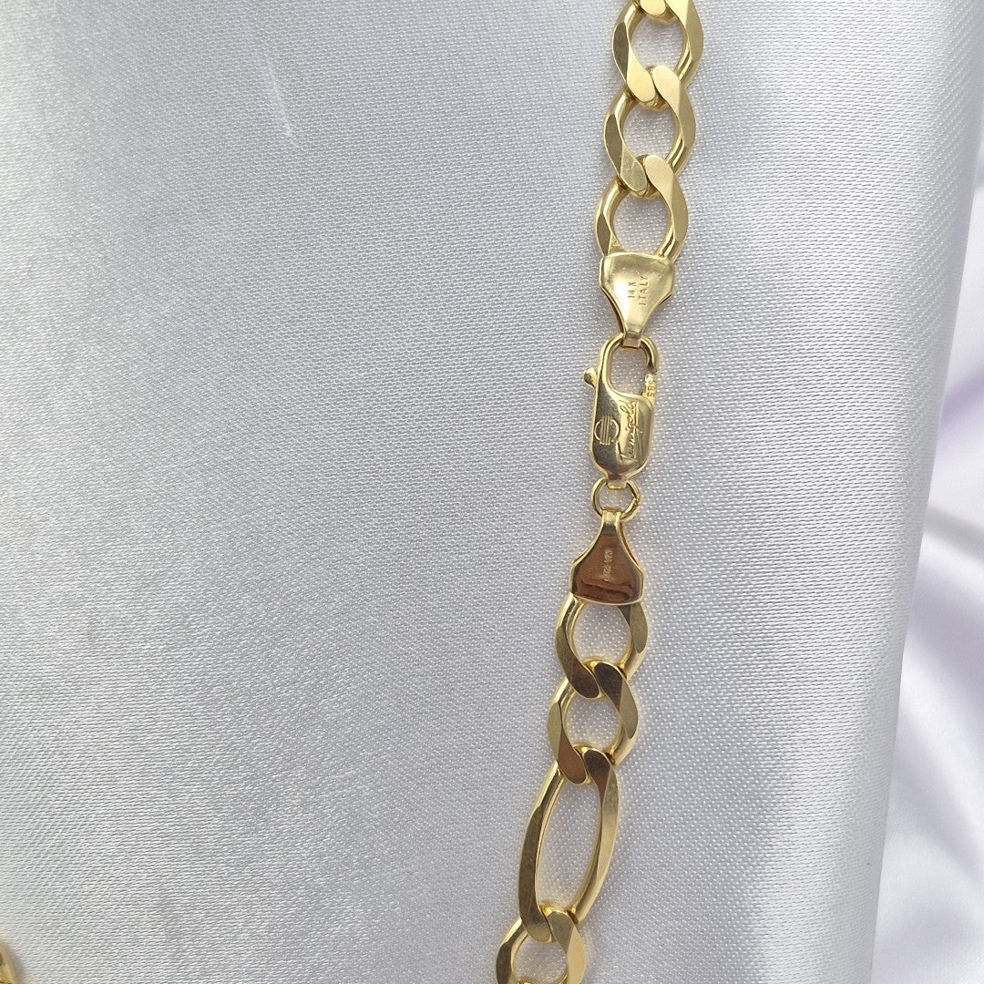 CADENAS CARTIER 3 1 AMARILLA ORO 14K 45.7 (NUEVO)
