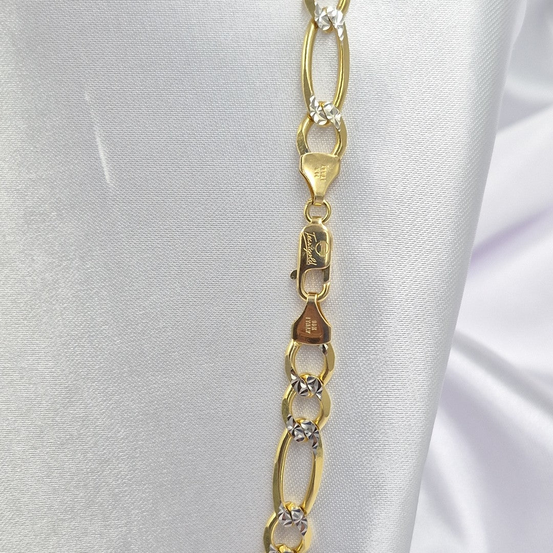 CADENAS CARTIER 3 1 DIAMANTADA ORO 14K 40.5 (NUEVO)