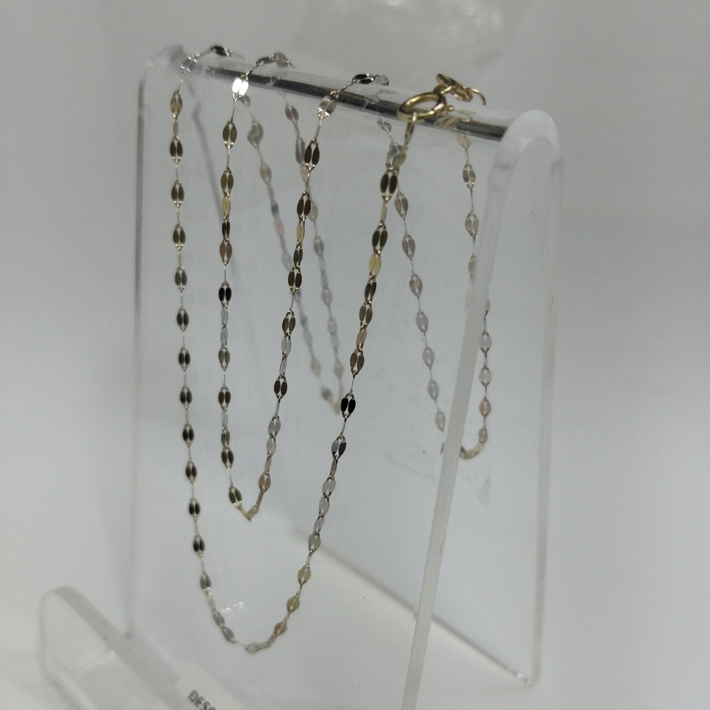 CADENA ORO COMBINADO 14 K 1.2 GRMS (SEMINUEVO)