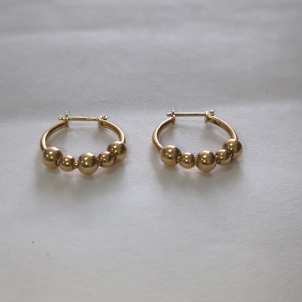 ARRACADAS PAR ORO 14 K 2.6 GRMS (SEMINUEVO)