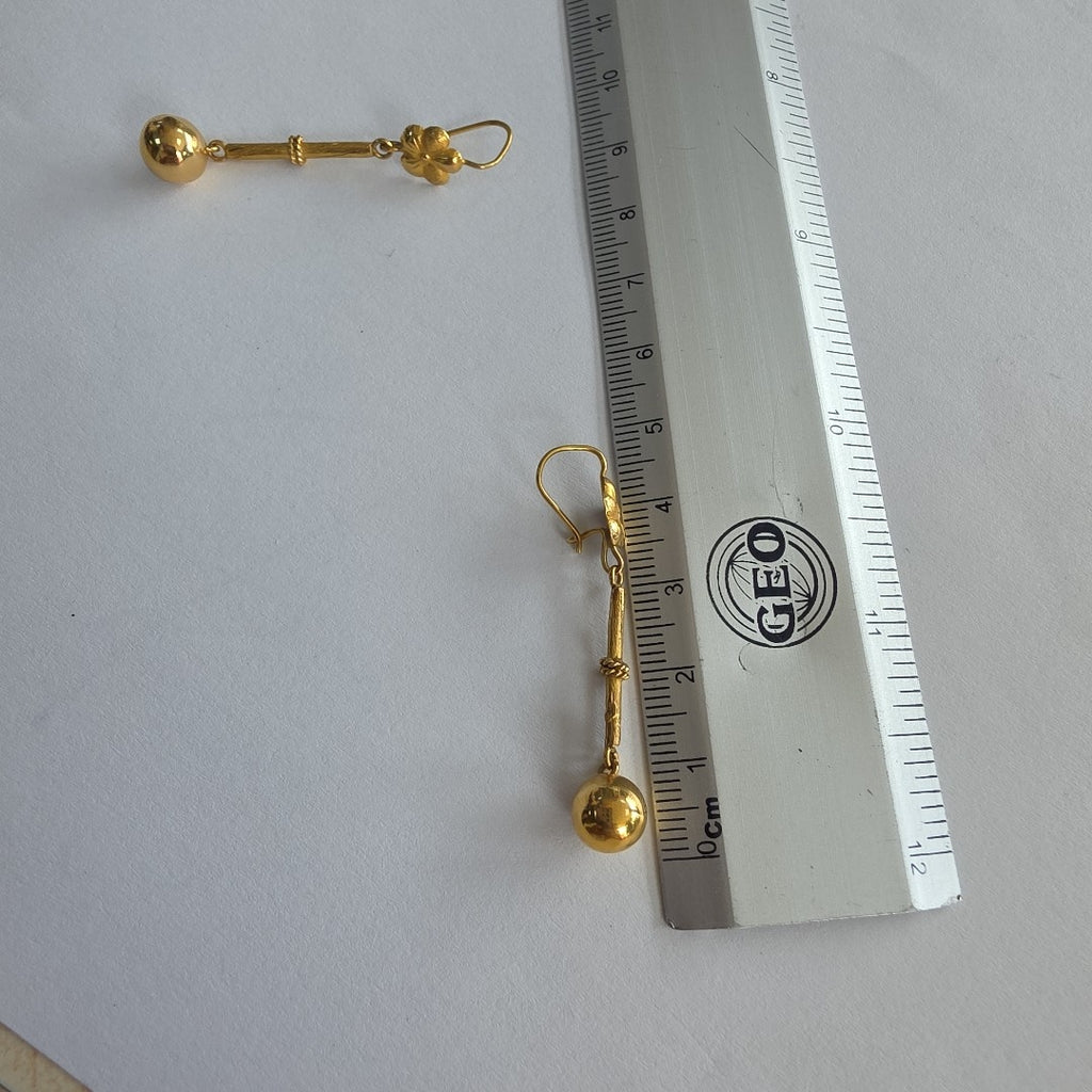 ARETES PAR ORO 14 K 2,90 GRMS (SEMINUEVO)