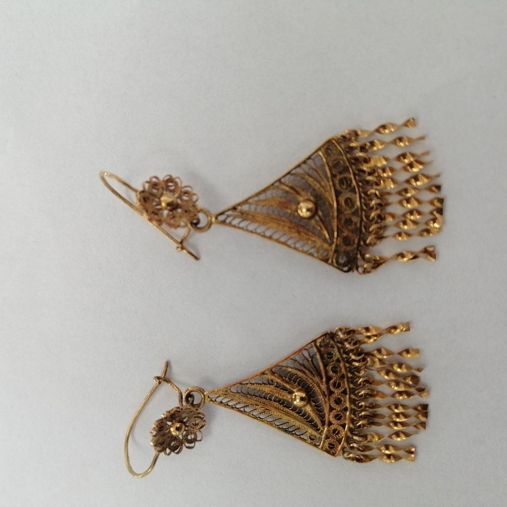 ARETES PAR ORO 8 K 3.2 GRMS (SEMINUEVO)