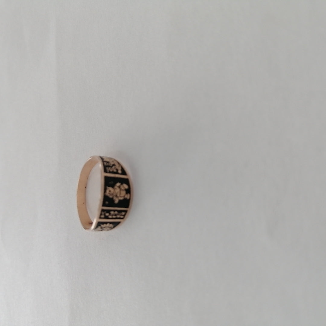 ANILLO DE GRADUACIÓN ORO 8 K 0.8 GRMS (SEMINUEVO)
