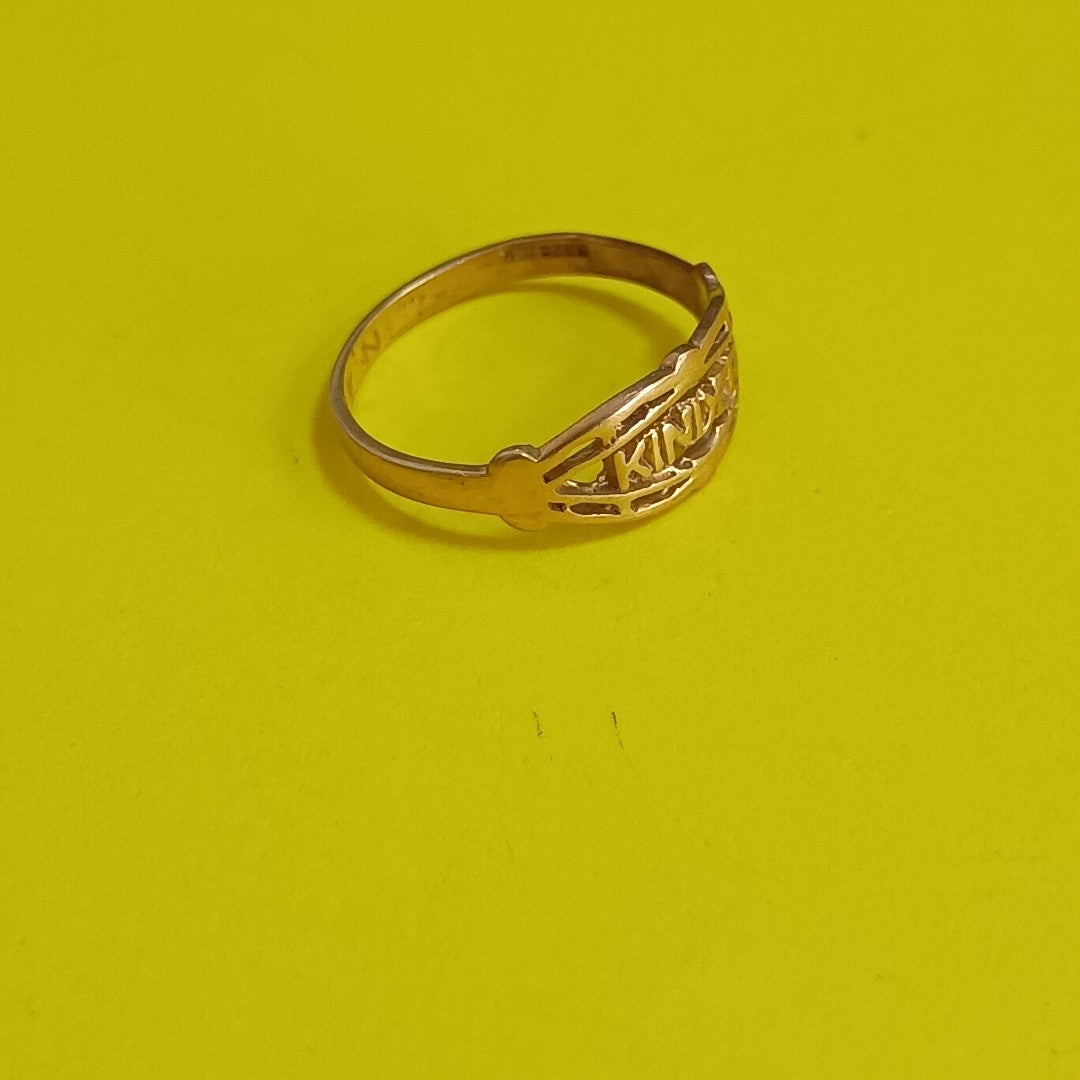 ANILLO DE GRADUACIÓN ORO 10 K 1 GRMS (SEMINUEVO)