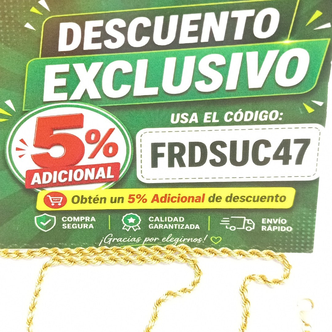 CADENA ORO 14 K 4.5 GRMS (SEMINUEVO)