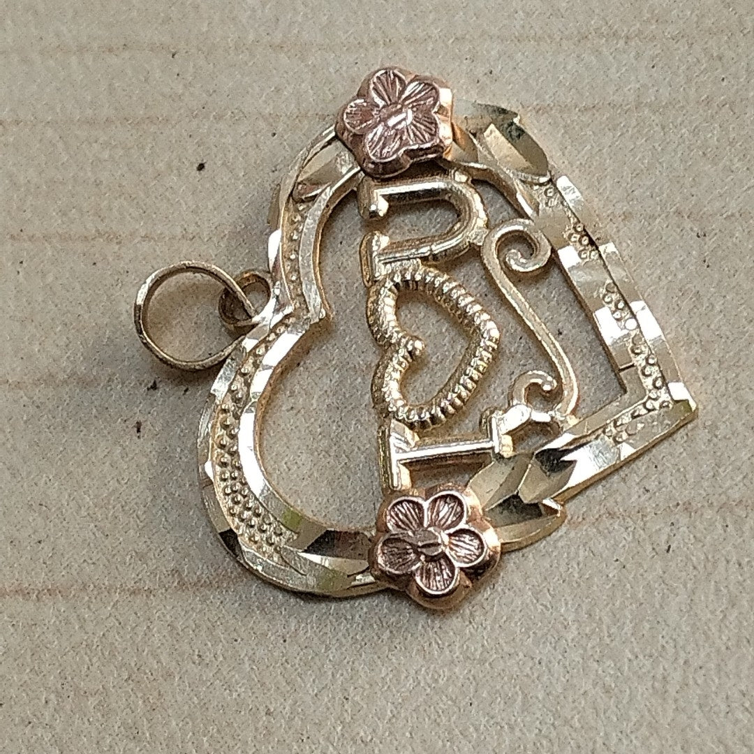 DIJE ORO COMBINADO 14 K 1,40 GRMS (SEMINUEVO)