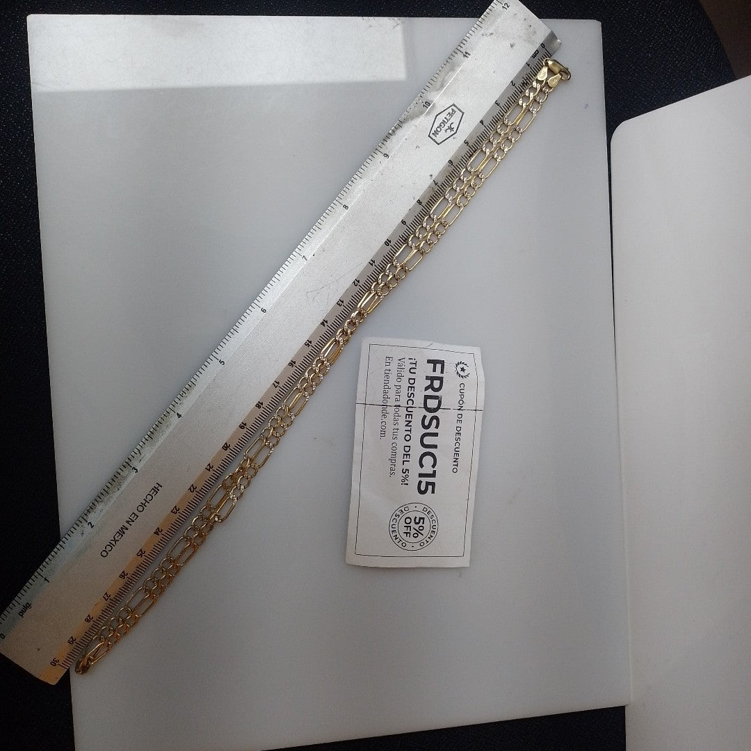 CADENA ORO, RODIADO 14 K 10.2 GRMS (SEMINUEVO)