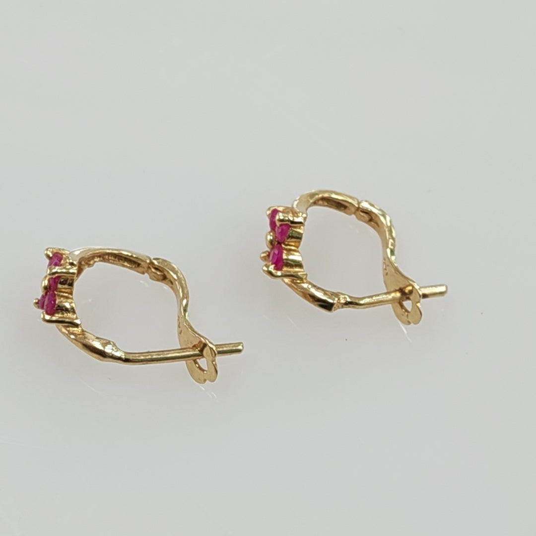 ARETES PAR ORO 14 K 1.3 GRMS (SEMINUEVO)