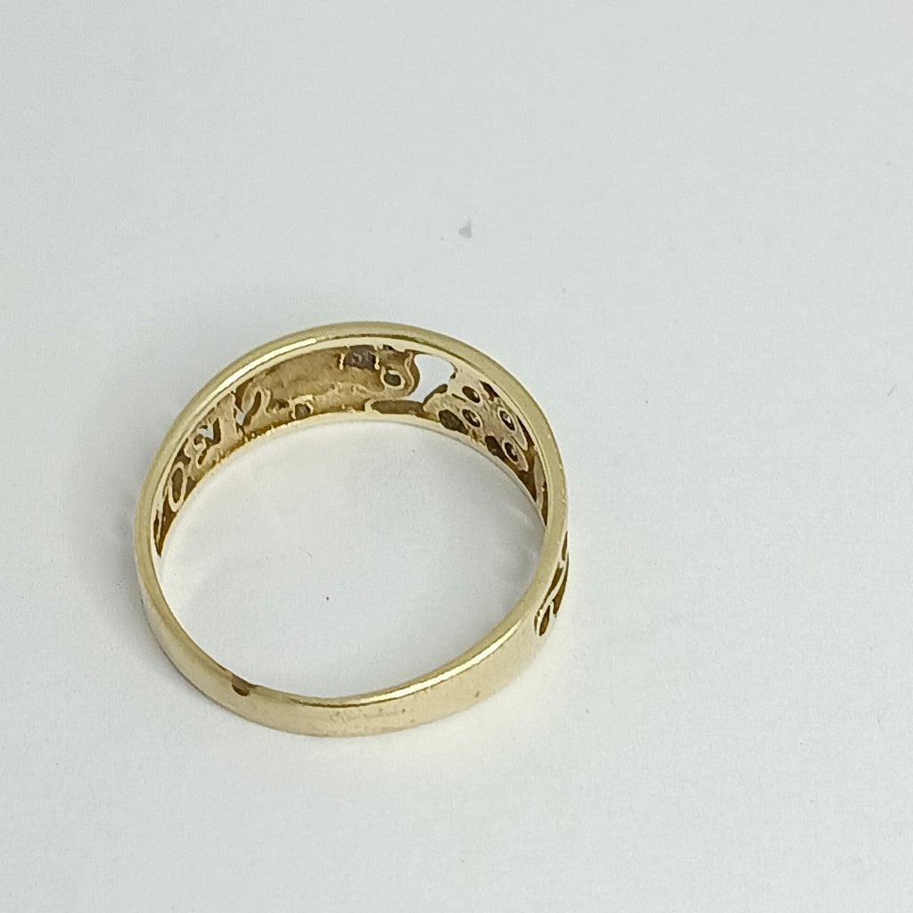 ARGOLLA DE LA SUERTE ORO 8 K 1.9 GRMS (SEMINUEVO)