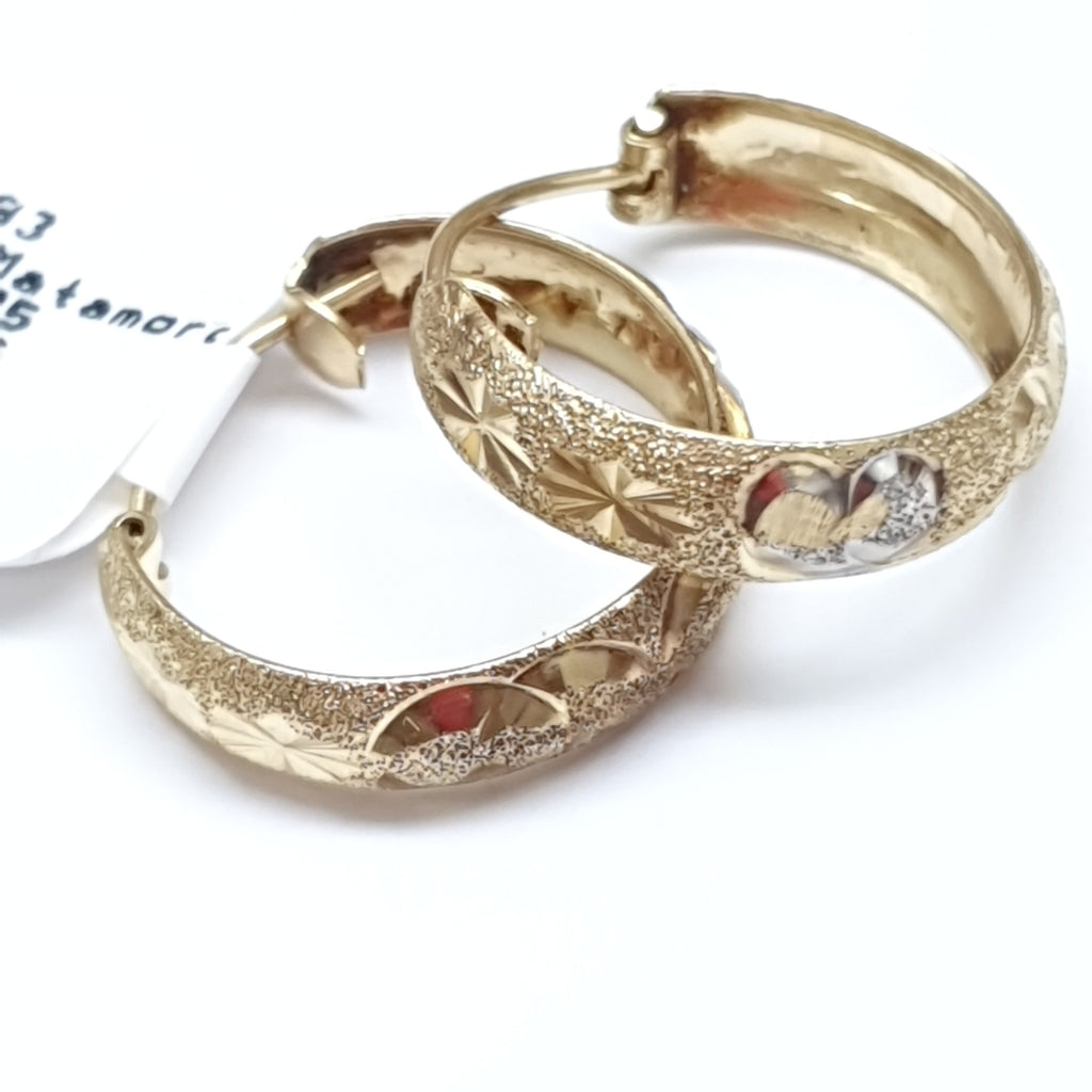 ARRACADAS PAR ORO 14 K 2,10 GRMS (SEMINUEVO)