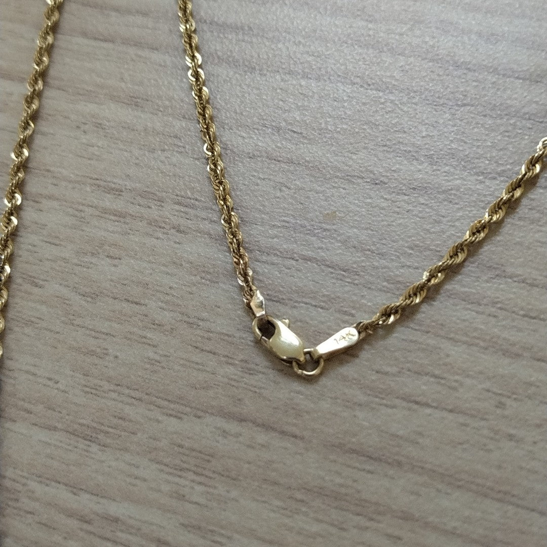 CADENA ORO 14 K 2,10 GRMS (SEMINUEVO)