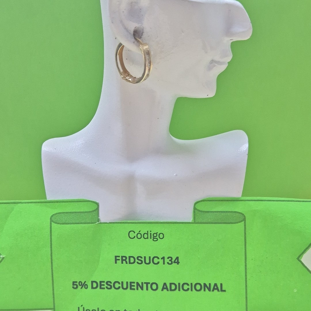 ARRACADAS PAR ORO 10 K 1.1 GRMS (SEMINUEVO)