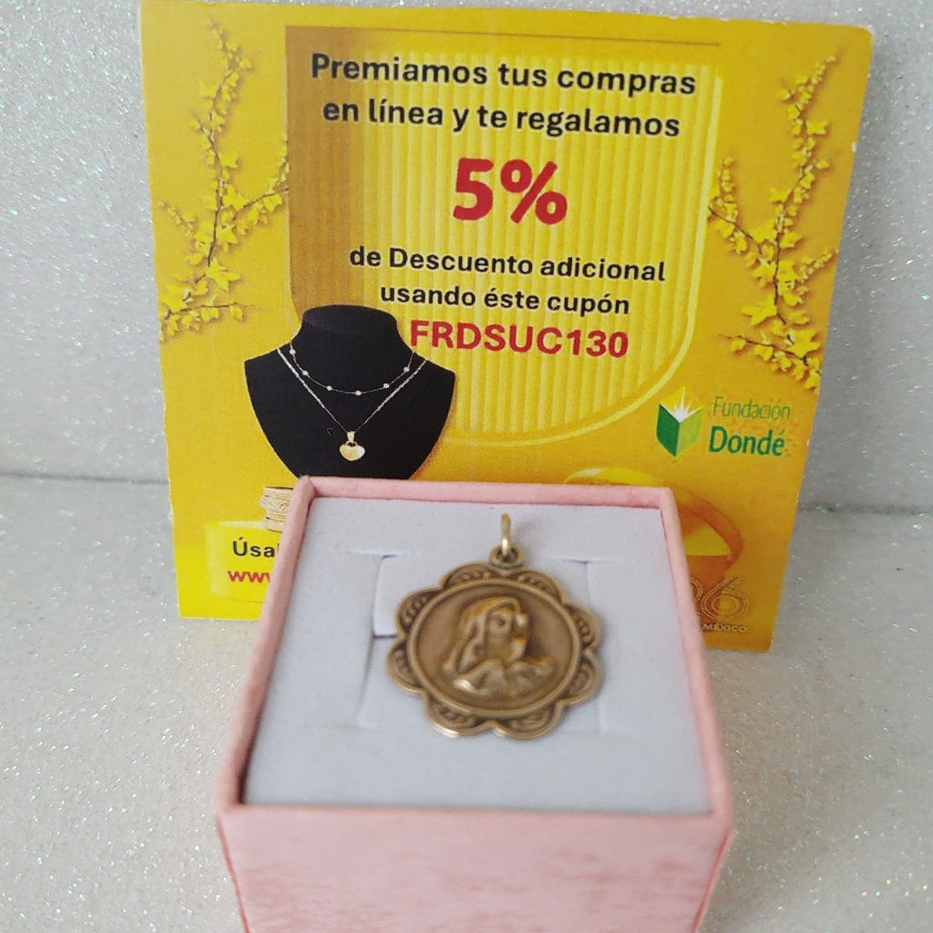 MEDALLA RELIGIOSA ORO 10 K 1.8 GRMS (SEMINUEVO)