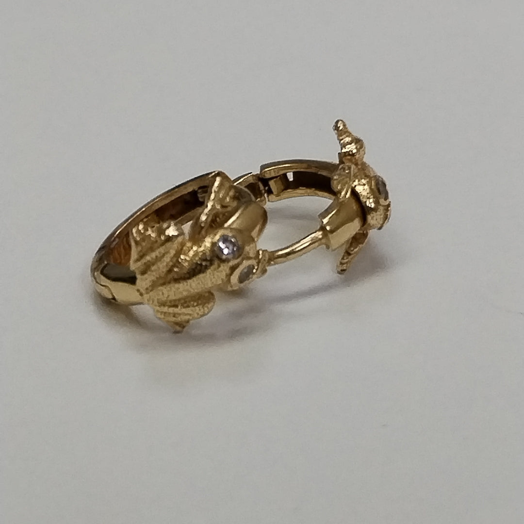 ARRACADAS PAR ORO 14 K 2,60 GRMS (SEMINUEVO)