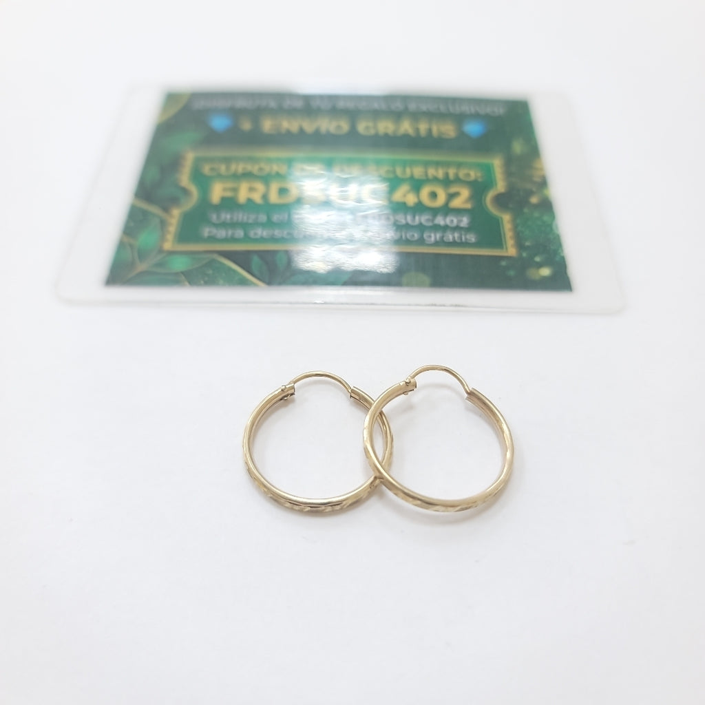 ARRACADAS PAR ORO 10 K 1.6 GRMS (SEMINUEVO)