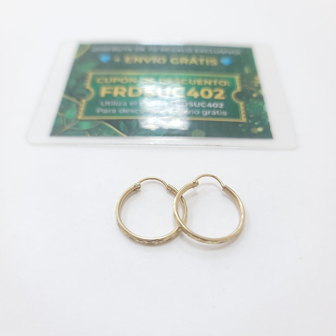 ARRACADAS PAR ORO 10 K 1.6 GRMS (SEMINUEVO)