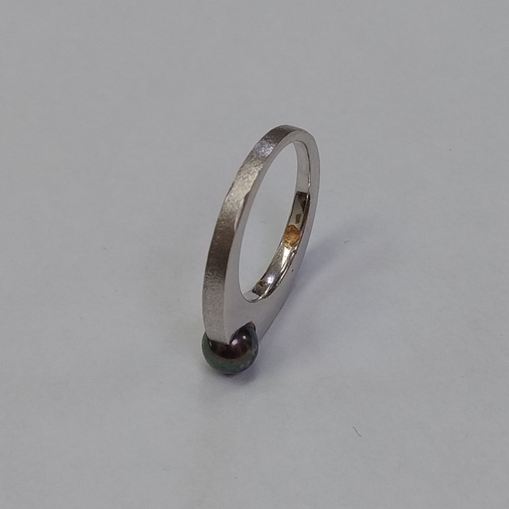 ANILLO ORO BLANCO 14 K 5,40 GRMS (SEMINUEVO)