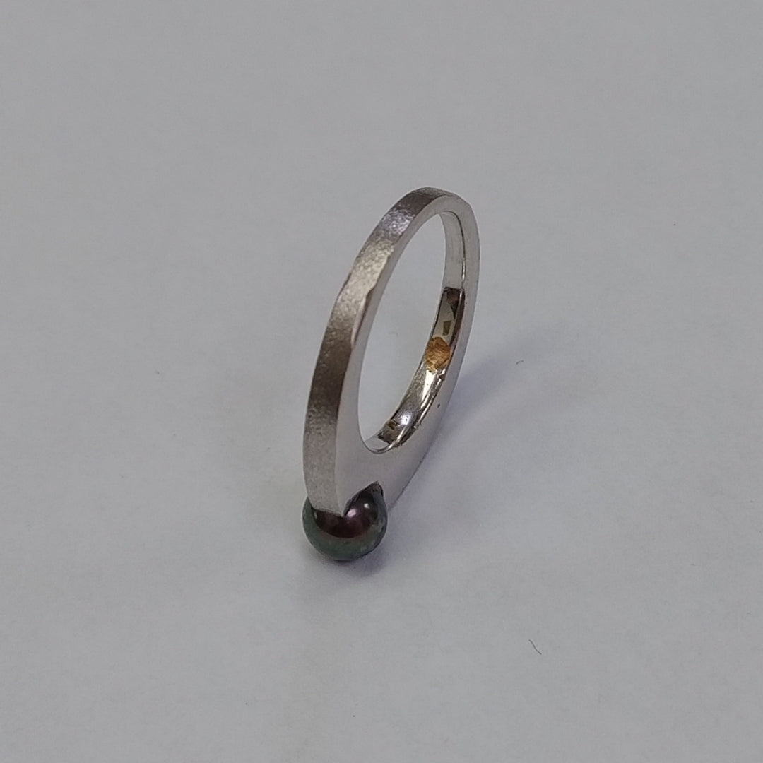 ANILLO ORO BLANCO 14 K 5,40 GRMS (SEMINUEVO)