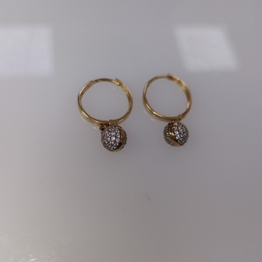 ARRACADAS PAR ORO 10 K 2.2 GRMS (SEMINUEVO)