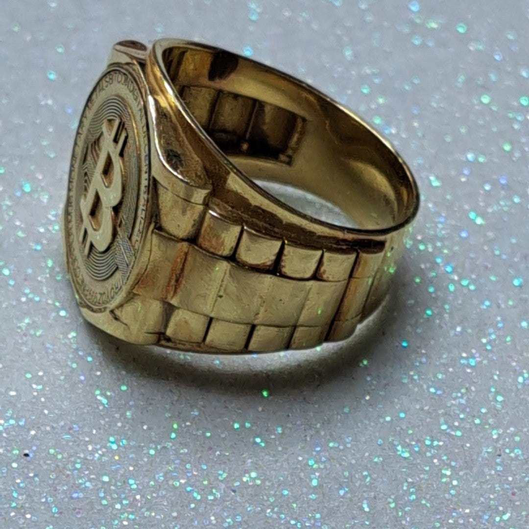 K1 9,60 GRMS 14 K IDENTIFICACIÓN ANILLO MATERIALES ORO ESPECIFICACIONES C (SEMINUEVO)