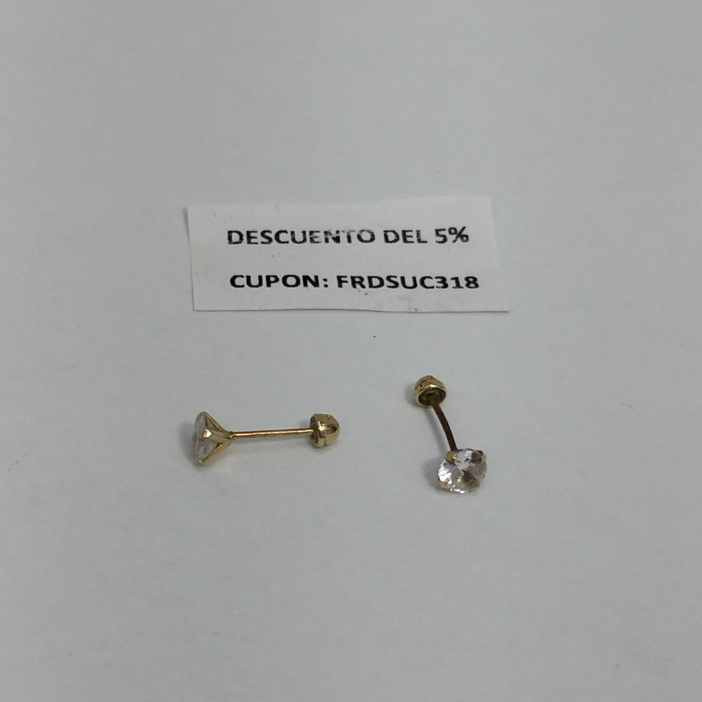 BROQUELES PAR ORO 10 K 0.2 GRMS (SEMINUEVO)