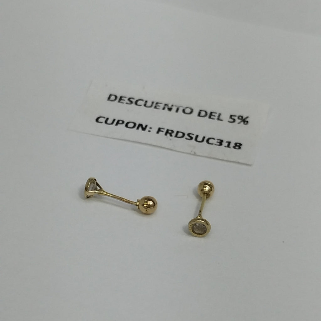 BROQUELES PAR ORO 10 K 0.4 GRMS (SEMINUEVO)