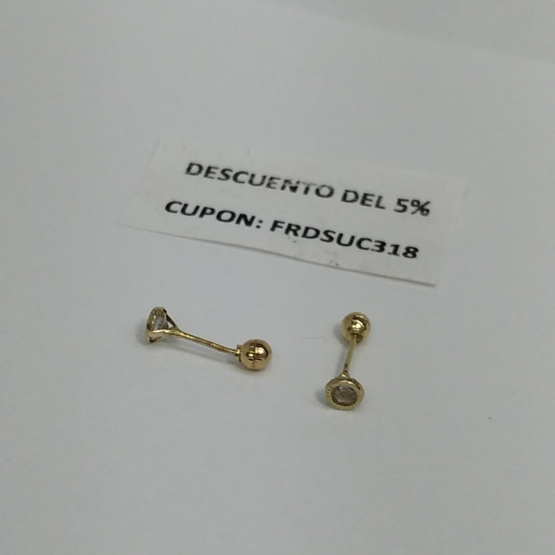 BROQUELES PAR ORO 10 K 0.4 GRMS (SEMINUEVO)