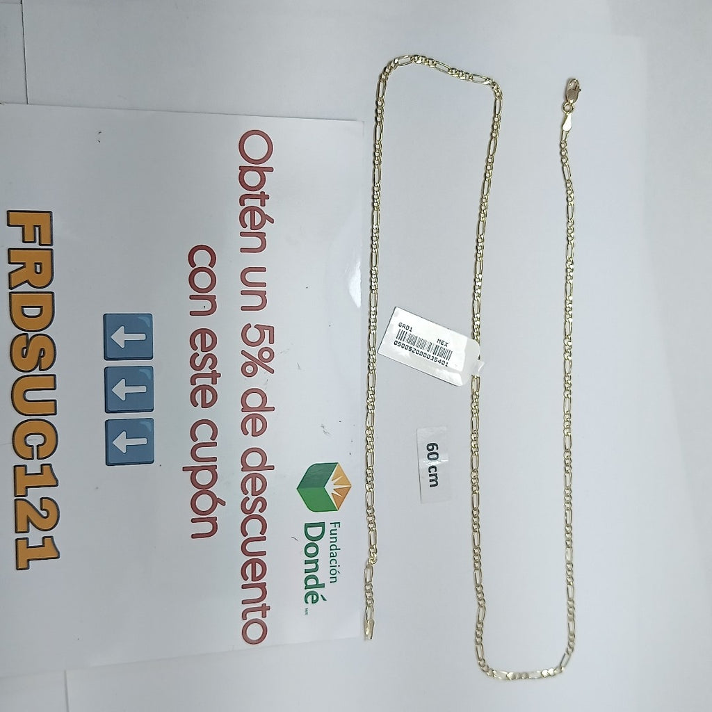 CADENA 3X1 14K 60 CM 5.3 GR (NUEVO)