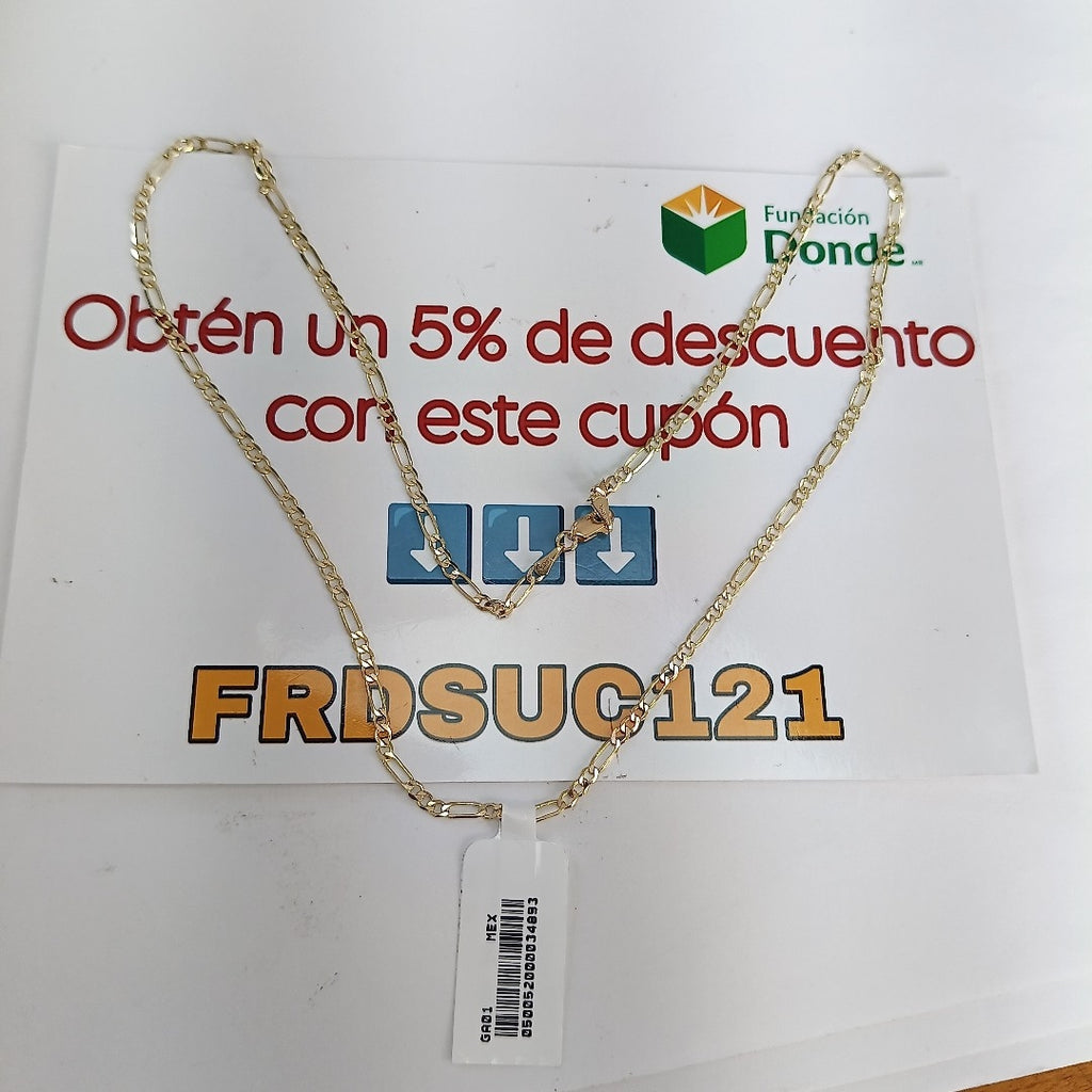 CADENA 3X1 14K 50 CM 4.6 GR (NUEVO)