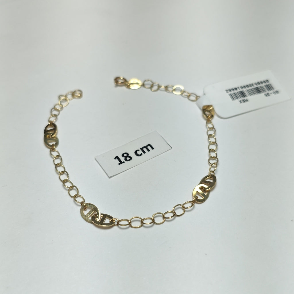 PULSERA ESPECIAL 14K 18 CM 1.5 GR (NUEVO)