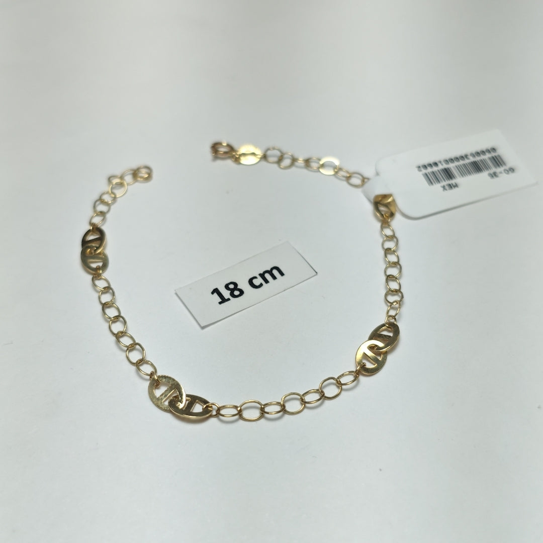 PULSERA ESPECIAL 14K 18 CM 1.5 GR (NUEVO)