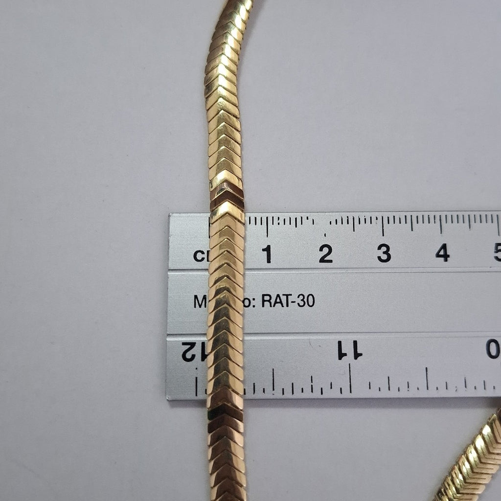 CADENA MONACO ORO 14K 15.5 (NUEVO)