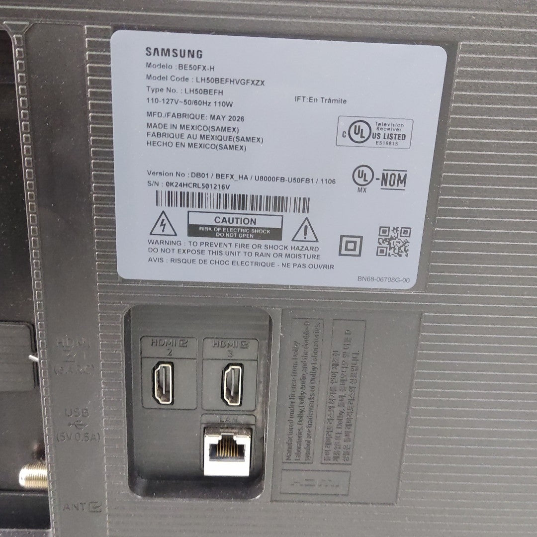 PANTALLA SAMSUNG BE50FX-H (2026) 50" LED 4K (SEMINUEVO)