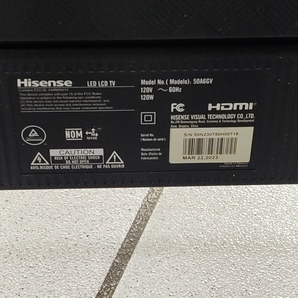 PANTALLA HISENSE 50A6GV (2023) 50" LED 4K (SEMINUEVO)