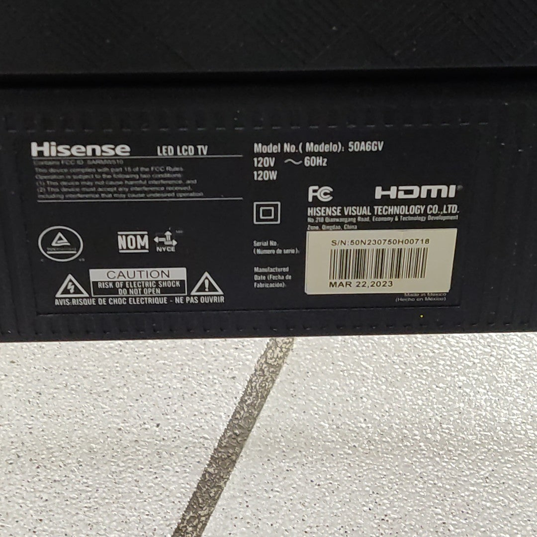 PANTALLA HISENSE 50A6GV (2023) 50" LED 4K (SEMINUEVO)
