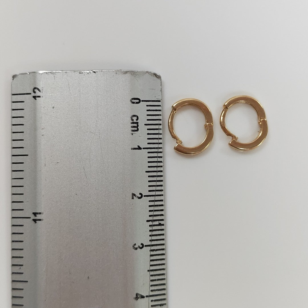 ARETES HUGGIE 14K 1.3 GR (NUEVO)