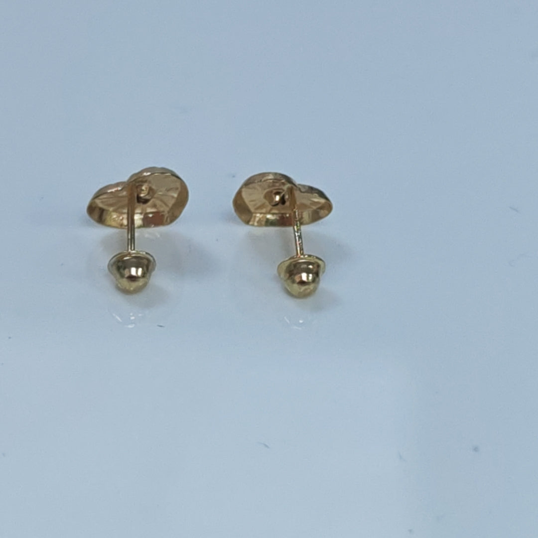 BROQUELES BROQUEL FIG CORAZON C CIRCONIA 14K 0.2603 GR (NUEVO)