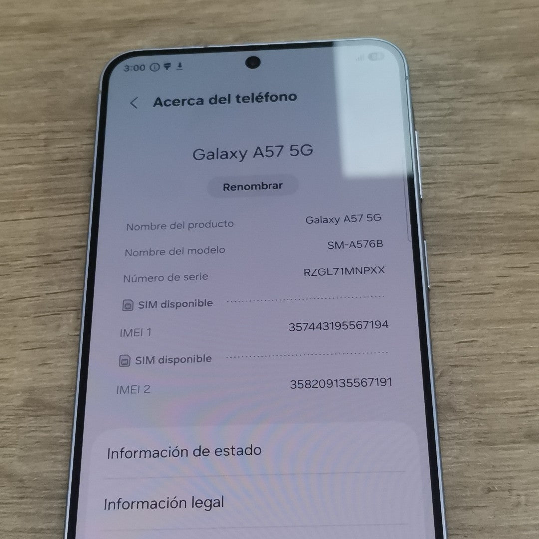 CELULAR SAMSUNG GALAXY A57 5G SM-A576B (2026) 256 GB 8 GB RAM (SEMINUEVO)