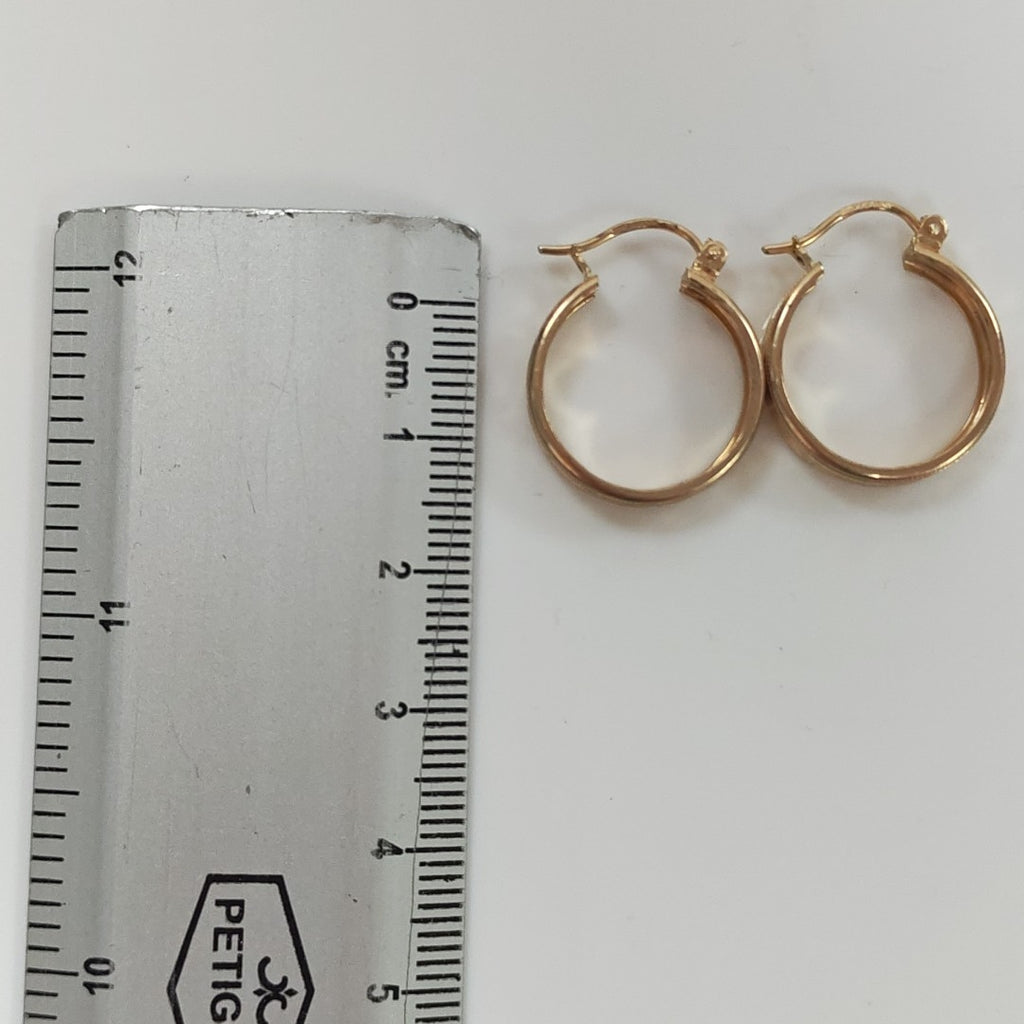 ARETES ARRACADAS LABRADAS 10K 2.2 GR (NUEVO)